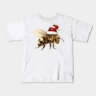 Vintage Christmas Bee Kids T-Shirt